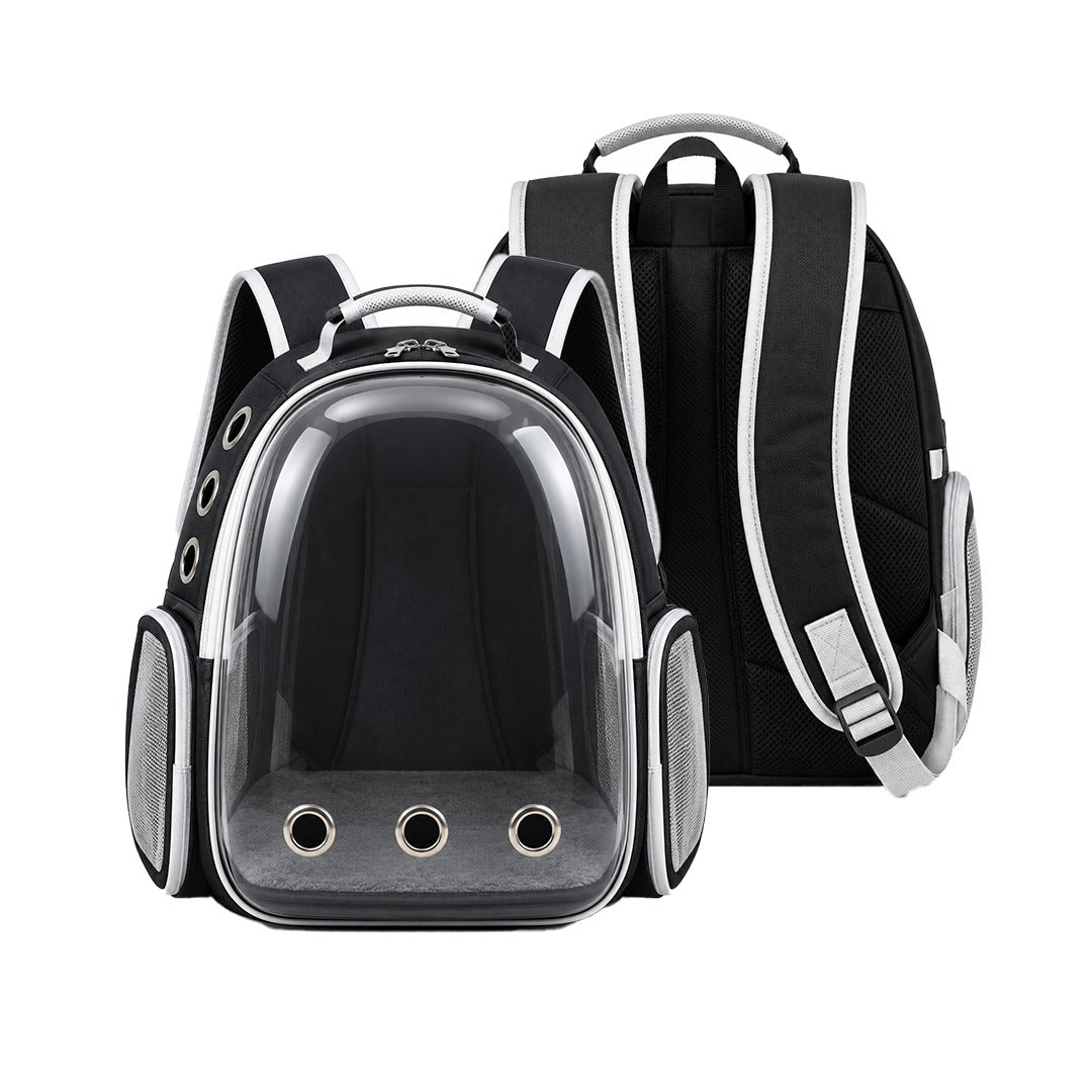 Transparent Pet Carrier Backpack - Breathable Travel Bag for Cats & Small Dogs