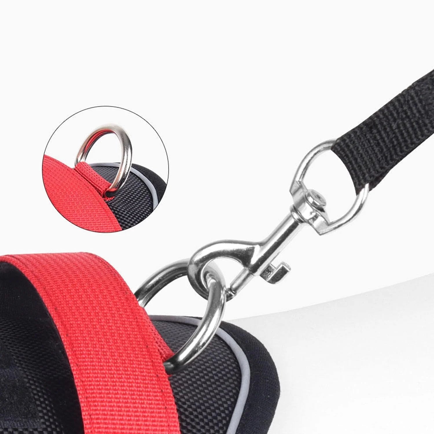 Pawington Reflective No Pull Dog Harness & Leash Set XL (22-45Kg) - Black/Red