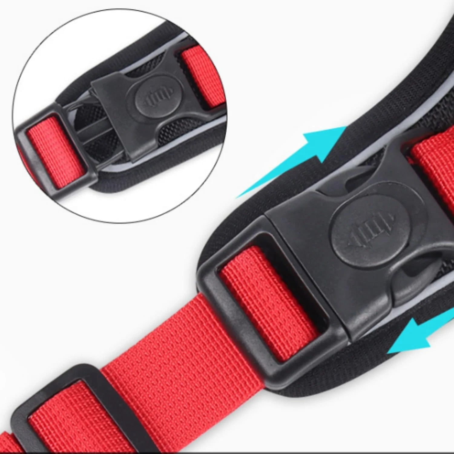 Pawington Reflective No Pull Dog Harness & Leash Set XL (22-45Kg) - Black/Red